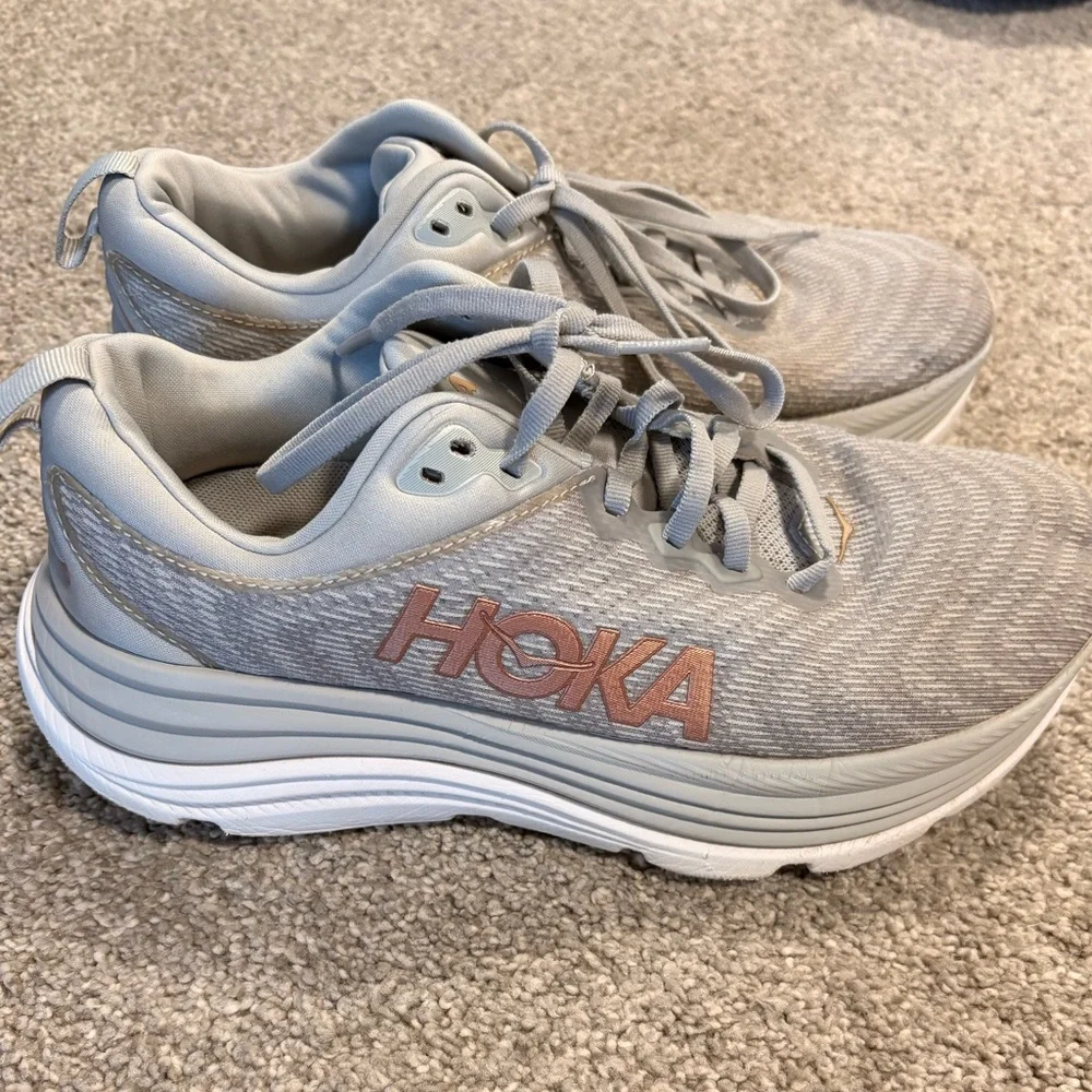 Hoka Gaviota 5 Gray Sneakers - Picture 1 of 4
